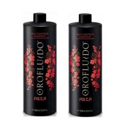 Cặp gội xả Orofluido Asia Zen Control phục hồi tóc hư tổn 1000ml